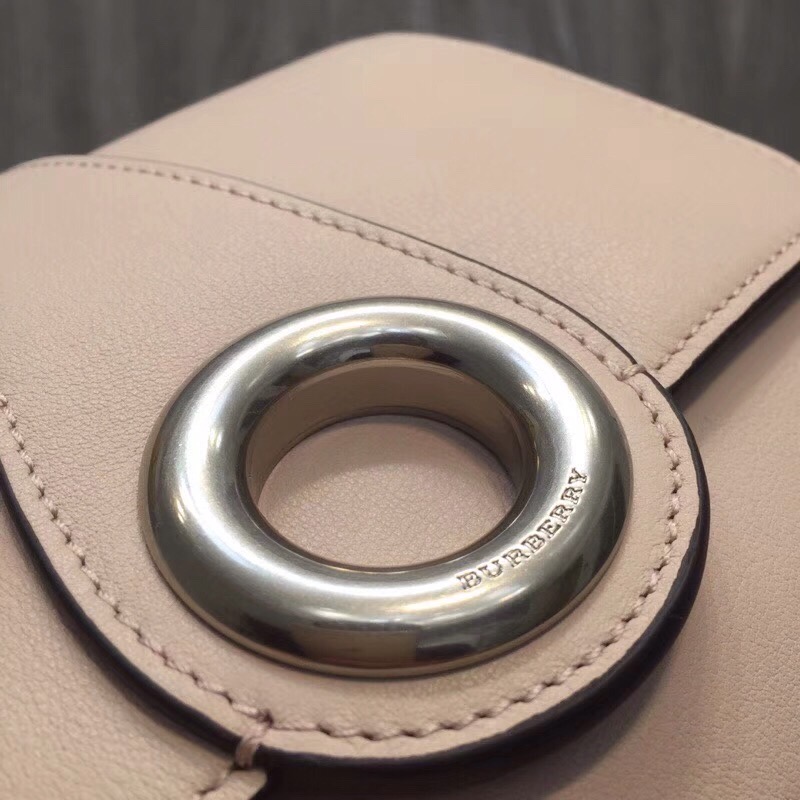 Burberry Grommet Detail Crossbody Bag Dark Light Pink For Women, Women’s Bags 7.1in/20cm
