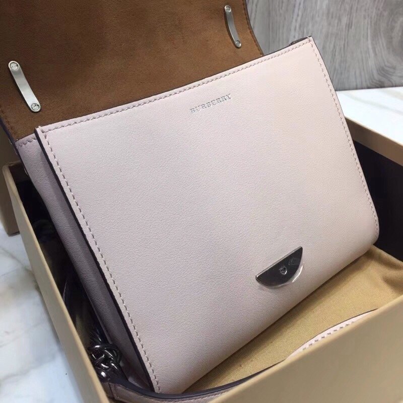 Burberry Grommet Detail Crossbody Bag Dark Light Pink For Women, Women’s Bags 7.1in/20cm