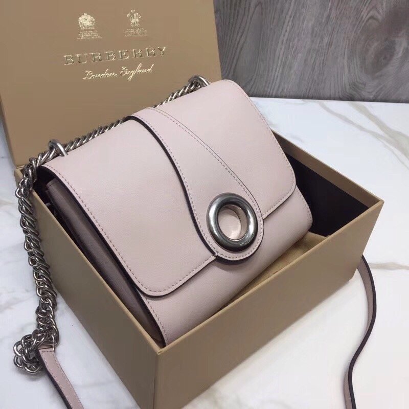 Burberry Grommet Detail Crossbody Bag Dark Light Pink For Women, Women’s Bags 7.1in/20cm