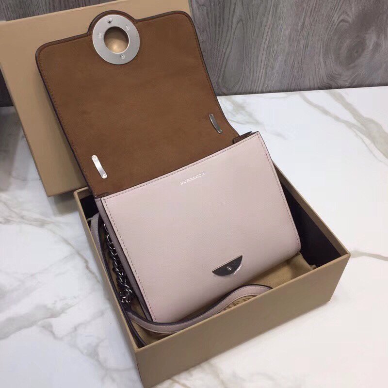 Burberry Grommet Detail Crossbody Bag Dark Light Pink For Women, Women’s Bags 7.1in/20cm