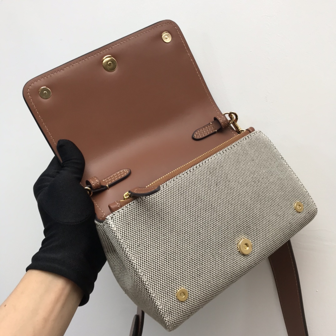 Burberry Horseferry Print Cotton Canvas Small Crossbody Bag For Women, Women’s Bags 7.1in/18cm 80398691