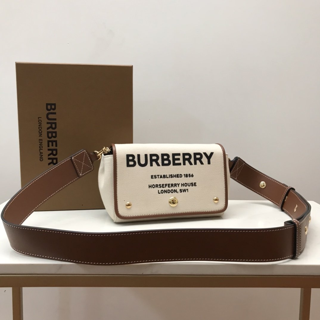 Burberry Horseferry Print Cotton Canvas Small Crossbody Bag For Women, Women’s Bags 7.1in/18cm 80518441