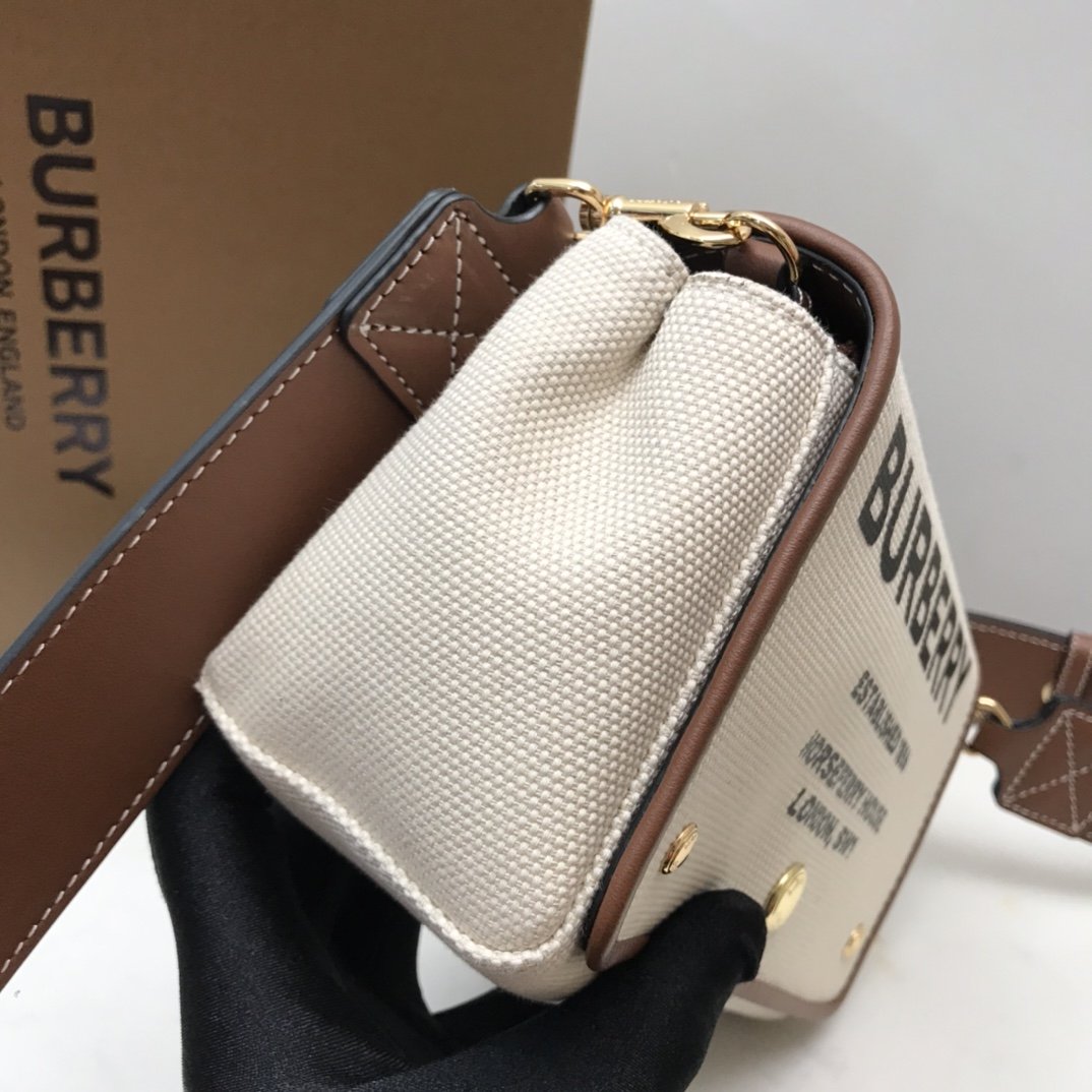Burberry Horseferry Print Cotton Canvas Small Crossbody Bag For Women, Women’s Bags 7.1in/18cm 80518441