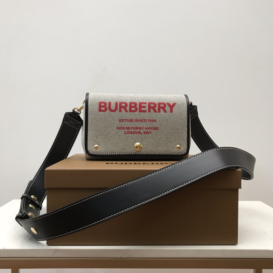 Burberry Horseferry Print Cotton Canvas Small Crossbody Bag For Women, Women’s Bags 7.1in/18cm