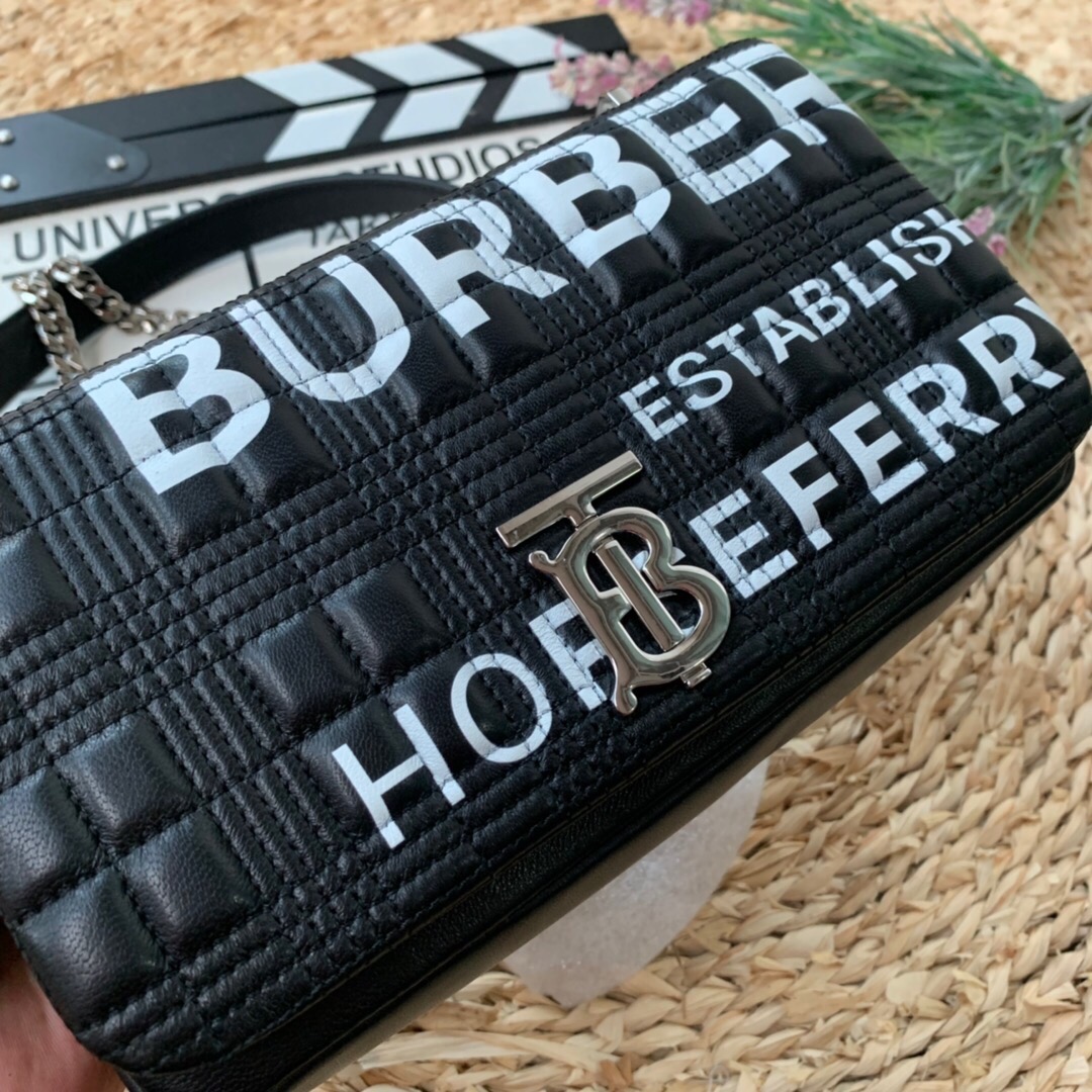 Burberry Horseferry Print Quilted Small Lola Bag Monogram Black For Women, Women’s Bags 9in/23cm 80216191