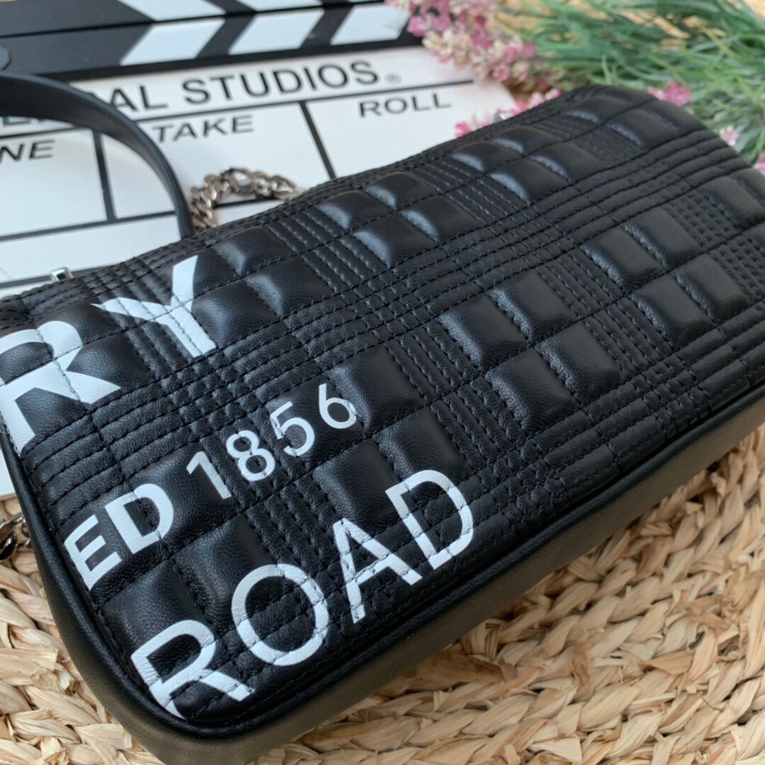 Burberry Horseferry Print Quilted Small Lola Bag Monogram Black For Women, Women’s Bags 9in/23cm 80216191