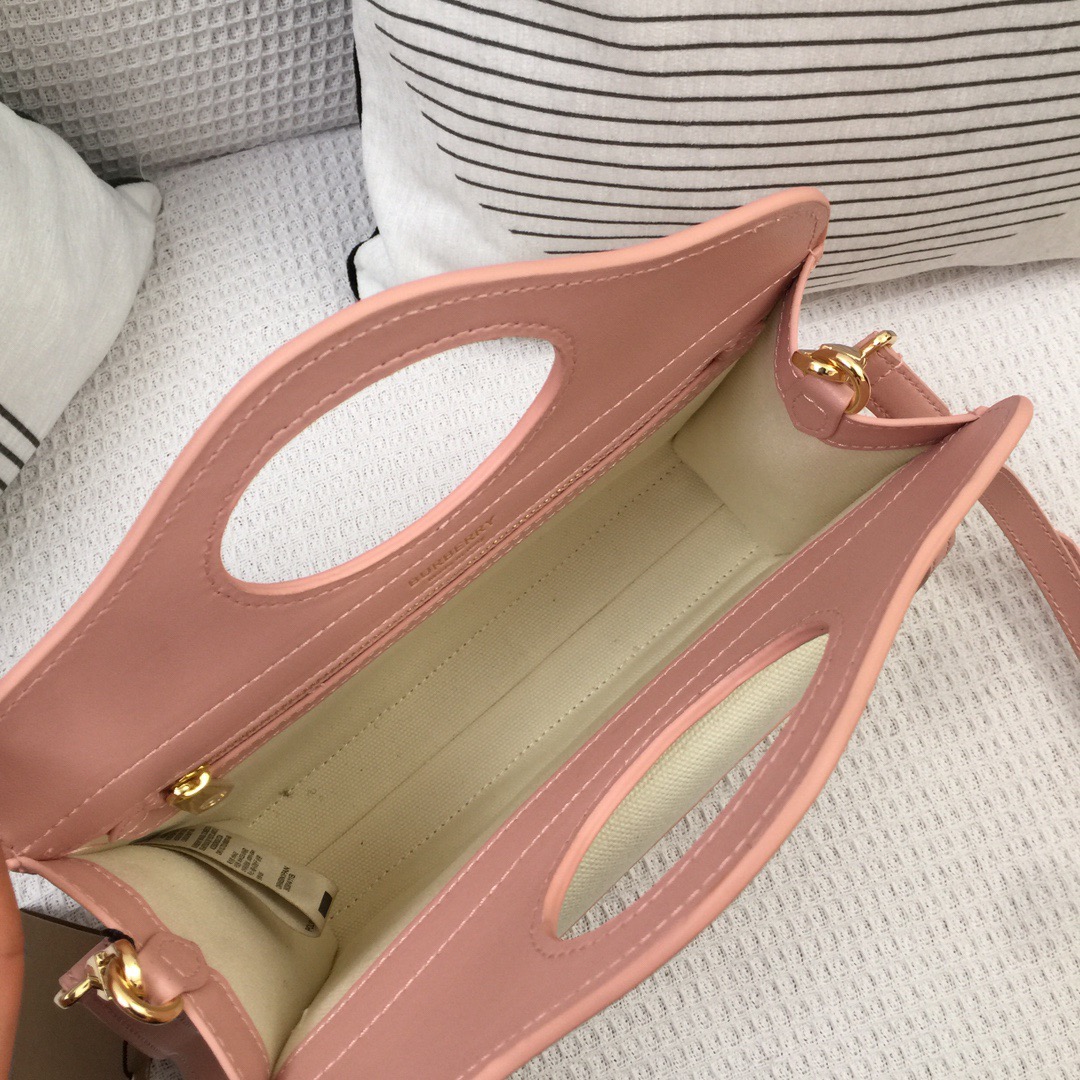 Burberry Mini Two-tone Canvas And Pocket Bag Pink For Women, Women’s Bags 10.4in/26.5cm