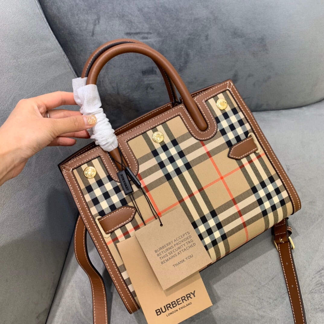 Burberry Mini Vintage Archive Beige For Women, Women’s Bags, Shoulder And Crossbody Bags 10.2in/ 26cm