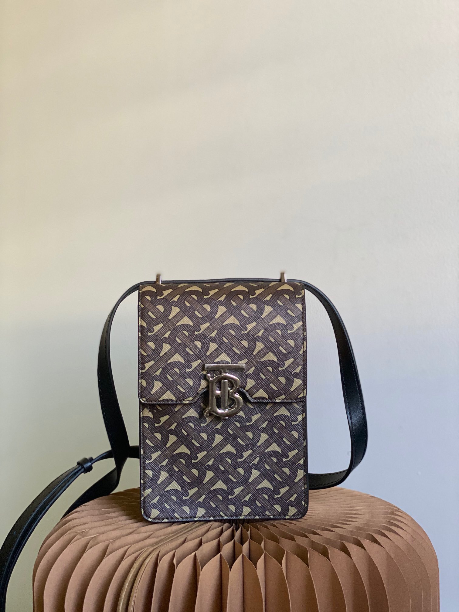 Burberry Monogram Print Robin Bag For Women, Women’s Bags 7.5in/19cm
