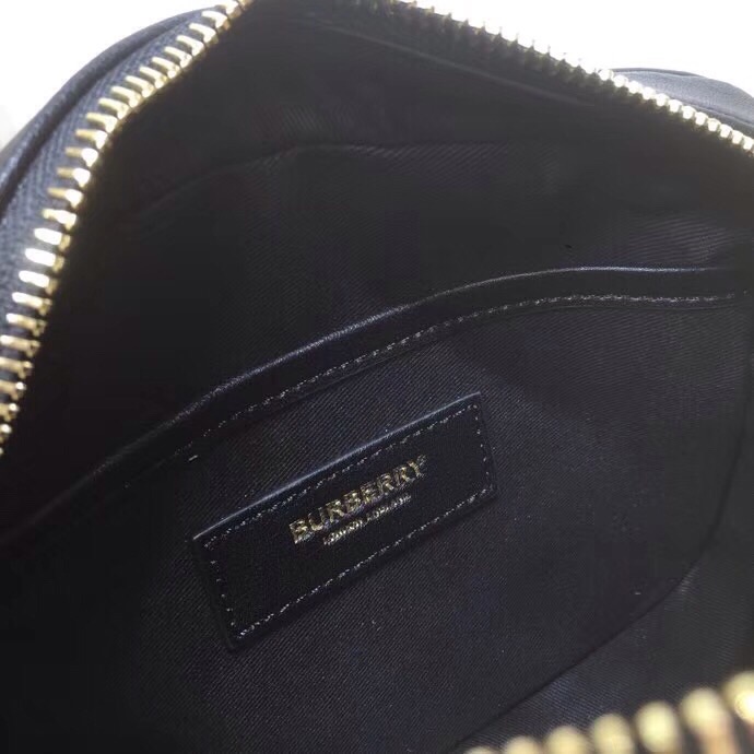 Burberry Monogram Stripe E-Canvas Camera Bag Bridle Brown For Women, Women’s Bags 19.5cm/7.7cm