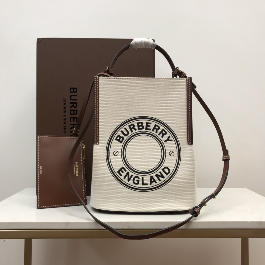 Burberry Peggy Small Canvas Bag Black For Women, Women’s Bags 9.8in/25cm