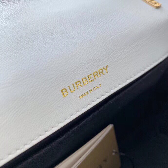 Burberry Quilted Medium Lola Bag Monogram White For Women, Women’s Bags 11in/28cm 80211061
