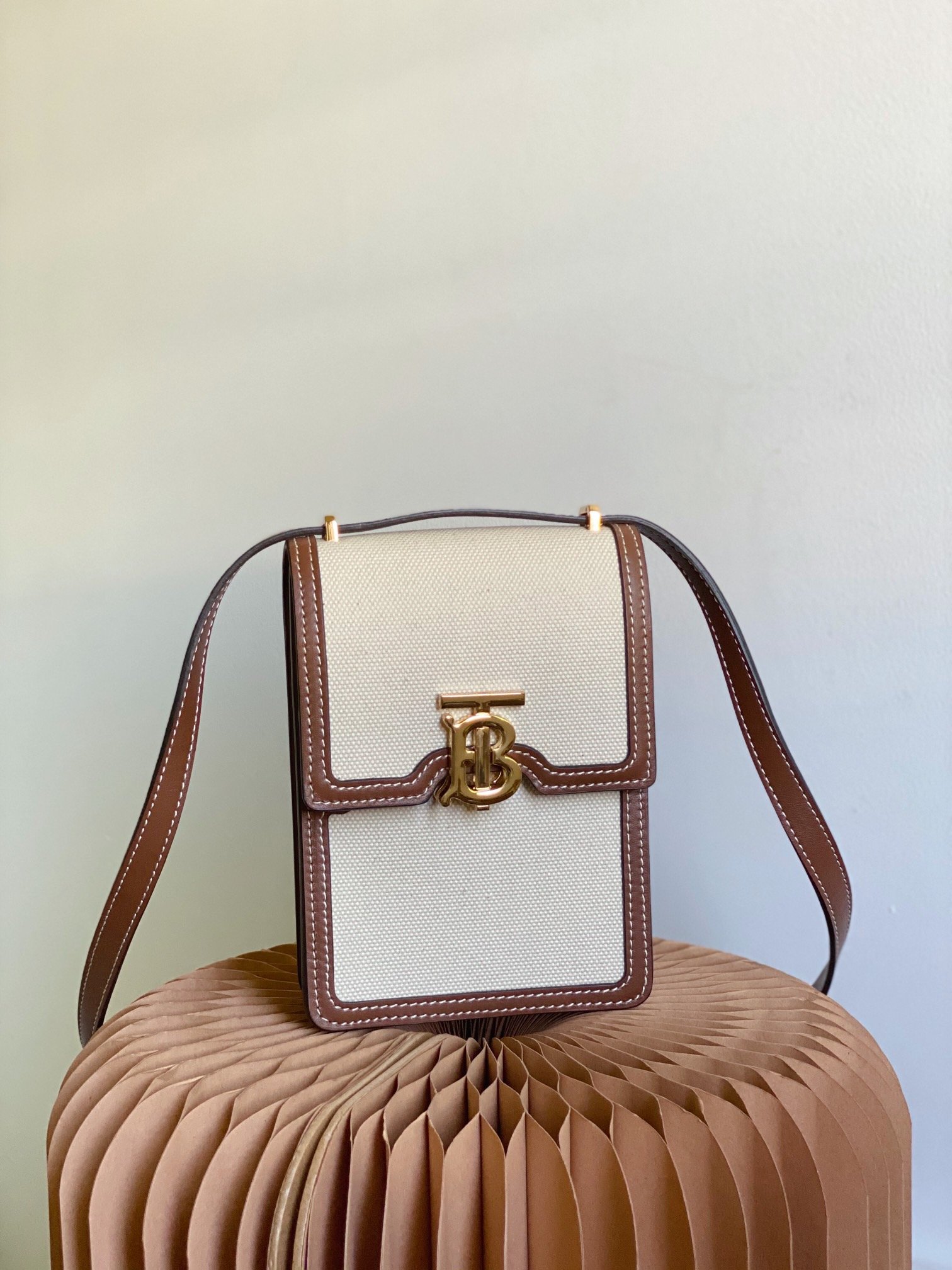 Burberry Robin Bag Cotton Canvas Cream For Women, Women’s Bags 7.5in/14cm 80316491