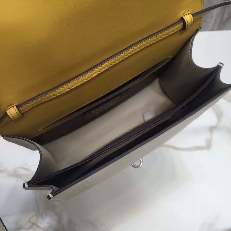Burberry Small Macken Colorblock Crossbody Beige/Yellow Bag For Women, Women’s Bags 9.5in/24cm