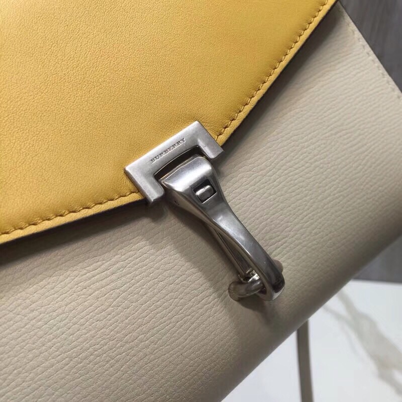Burberry Small Macken Colorblock Crossbody Beige/Yellow Bag For Women, Women’s Bags 9.5in/24cm