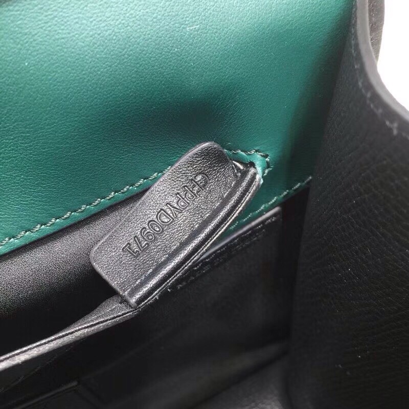 Burberry Small Macken Colorblock Crossbody Black/Green Bag For Women, Women’s Bags 9.5in/24cm