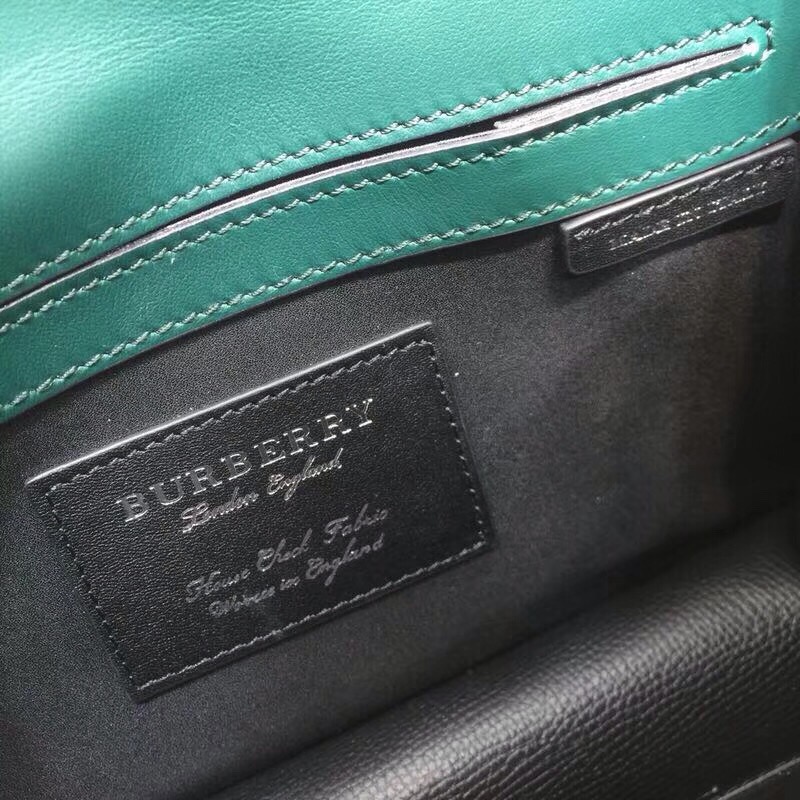 Burberry Small Macken Colorblock Crossbody Black/Green Bag For Women, Women’s Bags 9.5in/24cm