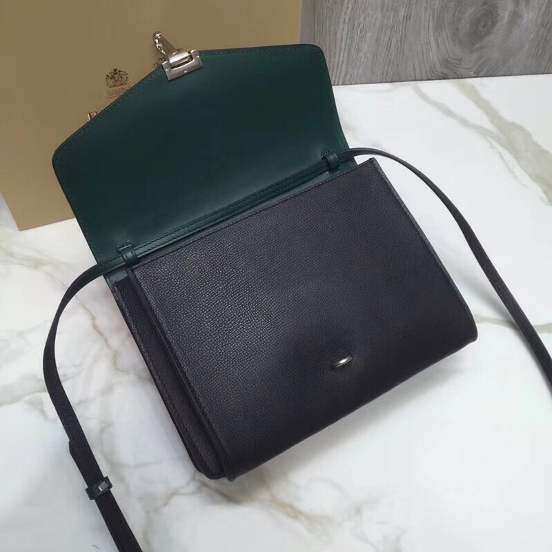 Burberry Small Macken Colorblock Crossbody Black/Green Bag For Women, Women’s Bags 9.5in/24cm