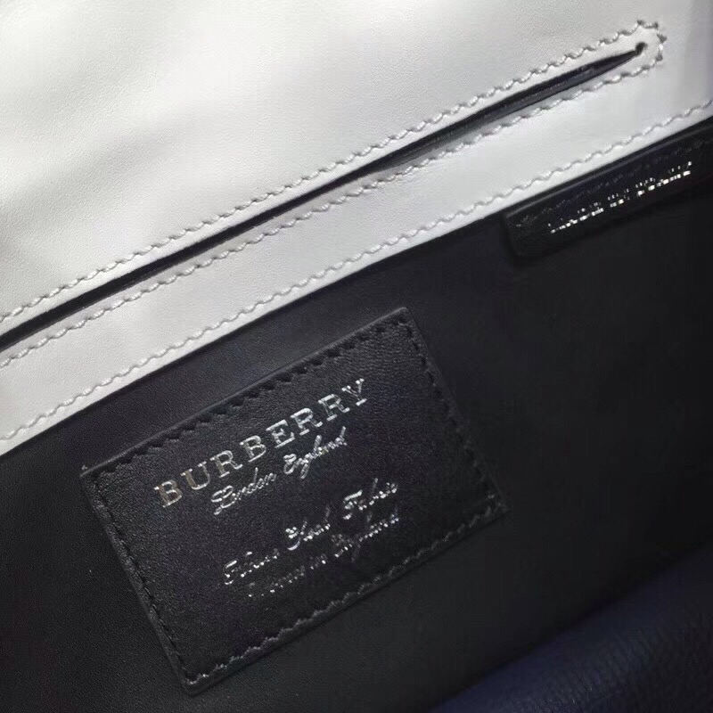 Burberry Small Macken Colorblock Crossbody Black/White Bag For Women, Women’s Bags 9.5in/24cm