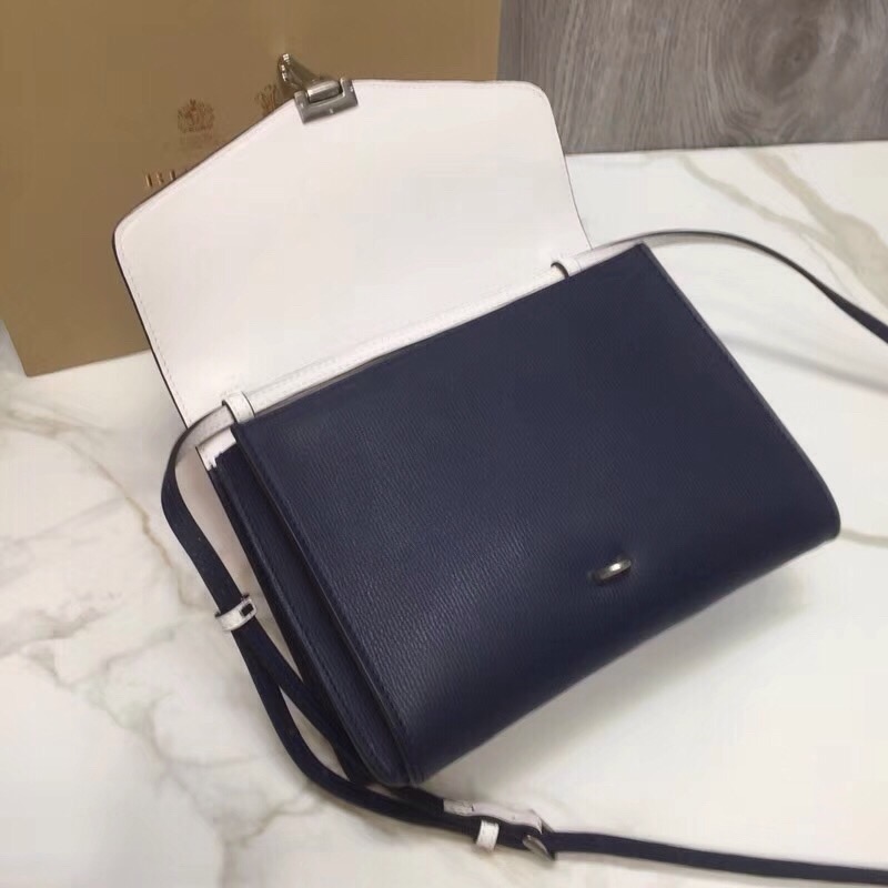 Burberry Small Macken Colorblock Crossbody Black/White Bag For Women, Women’s Bags 9.5in/24cm