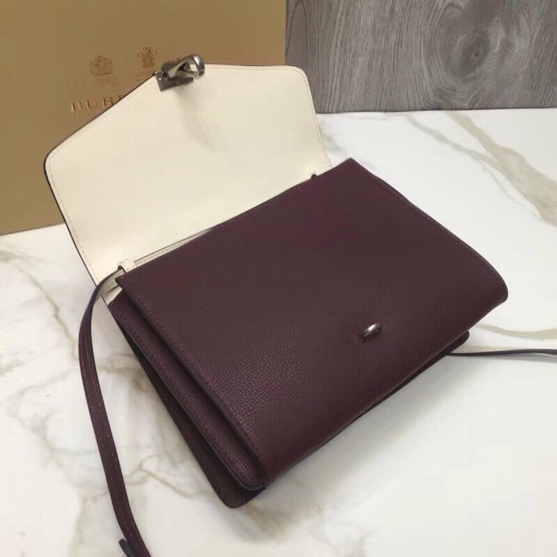 Burberry Small Macken Colorblock Crossbody Brown/White Bag For Women, Women’s Bags 9.5in/24cm