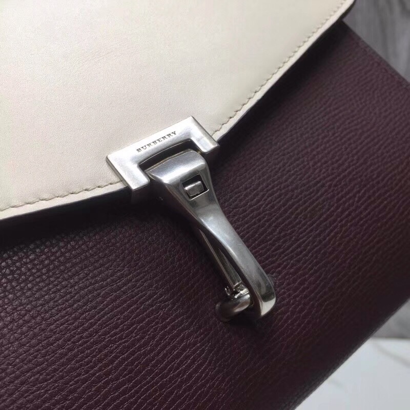 Burberry Small Macken Colorblock Crossbody Brown/White Bag For Women, Women’s Bags 9.5in/24cm