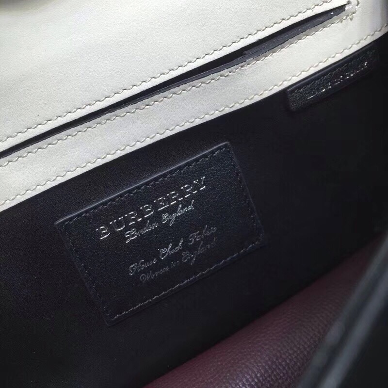 Burberry Small Macken Colorblock Crossbody Brown/White Bag For Women, Women’s Bags 9.5in/24cm