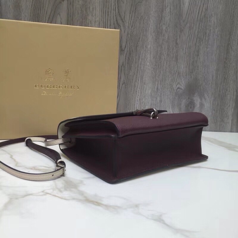 Burberry Small Macken Colorblock Crossbody Brown/White Bag For Women, Women’s Bags 9.5in/24cm
