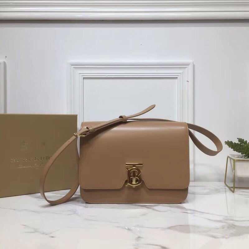 Burberry Small TB Crossbody Bag Monogram Light Brown For Women, Women’s Bags 8.3in/21cm