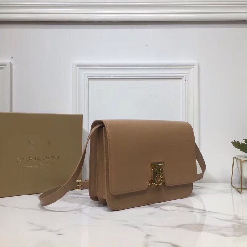 Burberry Small TB Crossbody Bag Monogram Light Brown For Women, Women’s Bags 8.3in/21cm