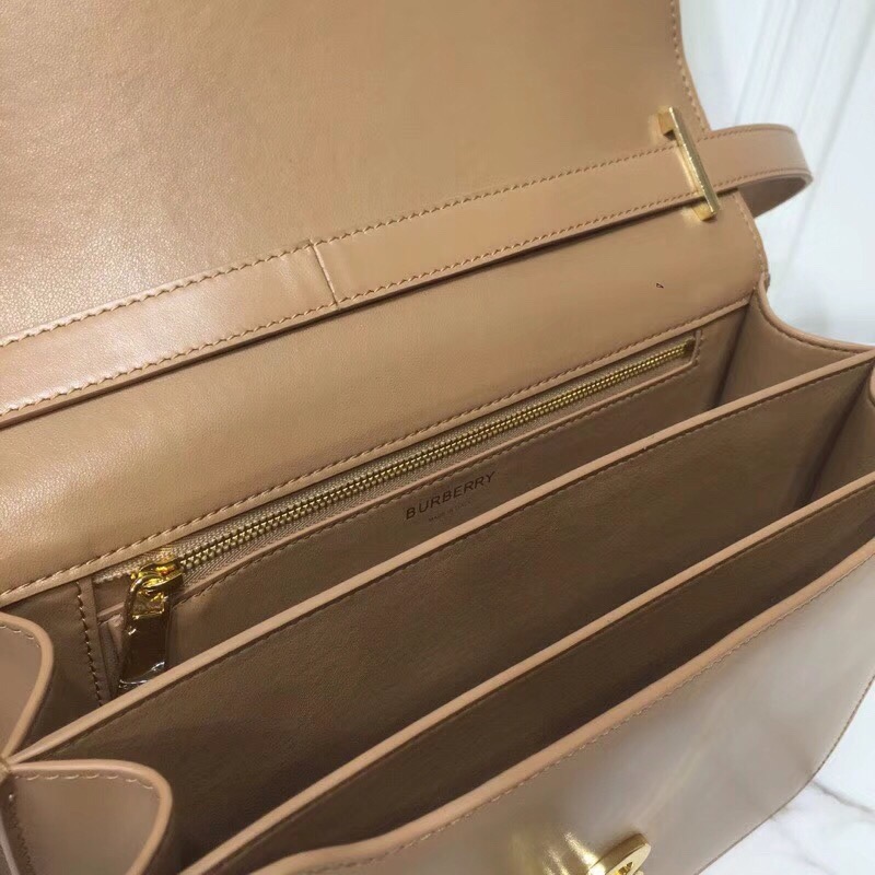 Burberry Small TB Crossbody Bag Monogram Light Brown For Women, Women’s Bags 8.3in/21cm