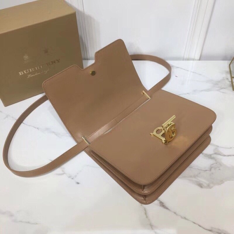 Burberry Small TB Crossbody Bag Monogram Light Brown For Women, Women’s Bags 8.3in/21cm