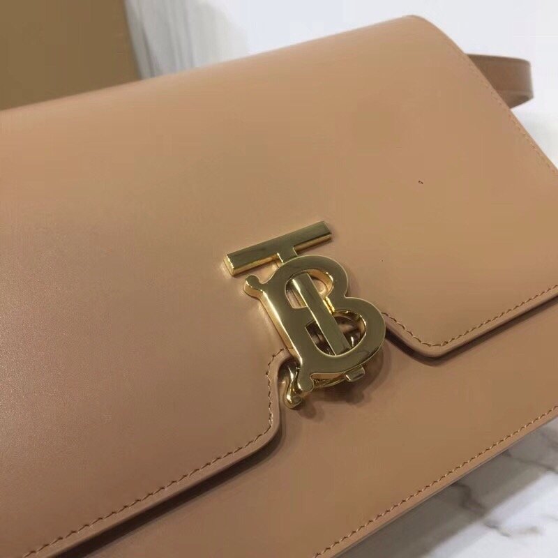 Burberry Small TB Crossbody Bag Monogram Light Brown For Women, Women’s Bags 8.3in/21cm