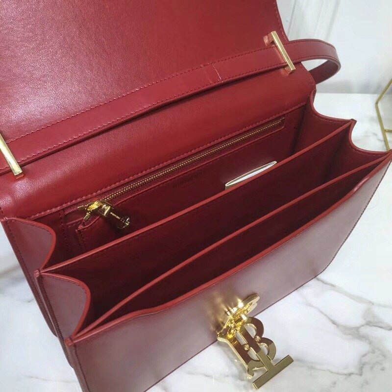 Burberry Small TB Crossbody Bag Monogram Light Red For Women, Women’s Bags 8.3in/21cm