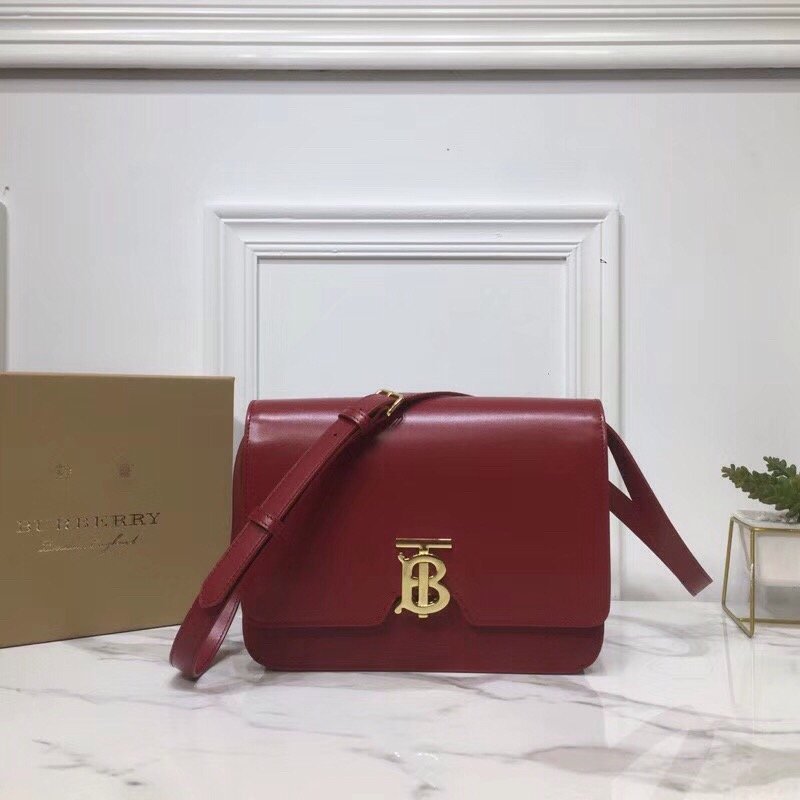 Burberry Small TB Crossbody Bag Monogram Light Red For Women, Women’s Bags 8.3in/21cm