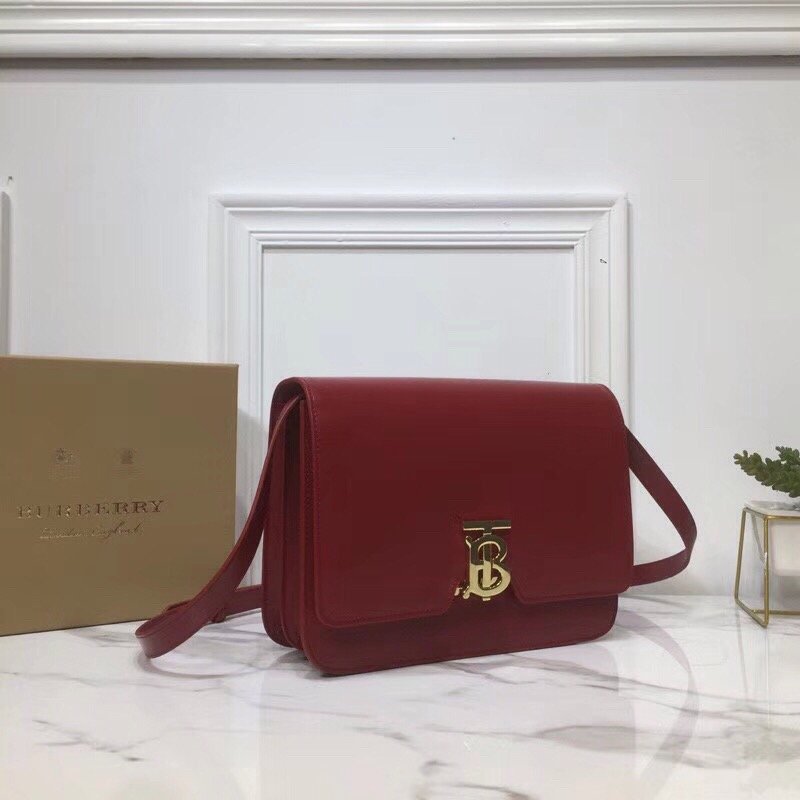 Burberry Small TB Crossbody Bag Monogram Light Red For Women, Women’s Bags 8.3in/21cm
