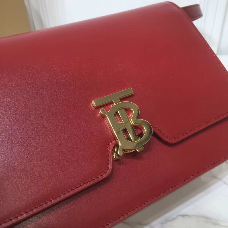Burberry Small TB Crossbody Bag Monogram Light Red For Women, Women’s Bags 8.3in/21cm