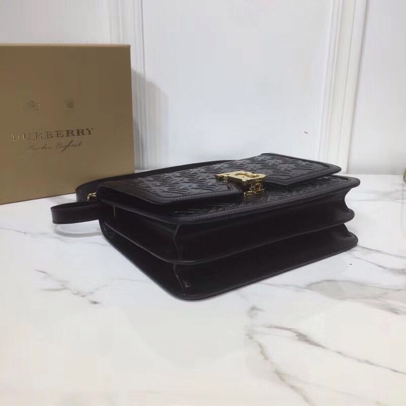Burberry Small TB Crossbody Bag Quilted Monogram Black For Women, Women’s Bags 8.3in/21cm