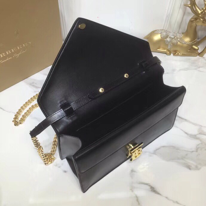 Burberry Small Tb Envelope Clutch Black By British Heritage For Women, Women’s Bags 10.2in/26cm