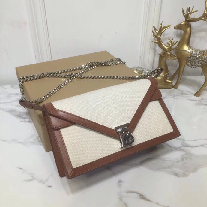 Burberry Small TB Envelope Clutch For Women, Women’s Bags 10in/26cm