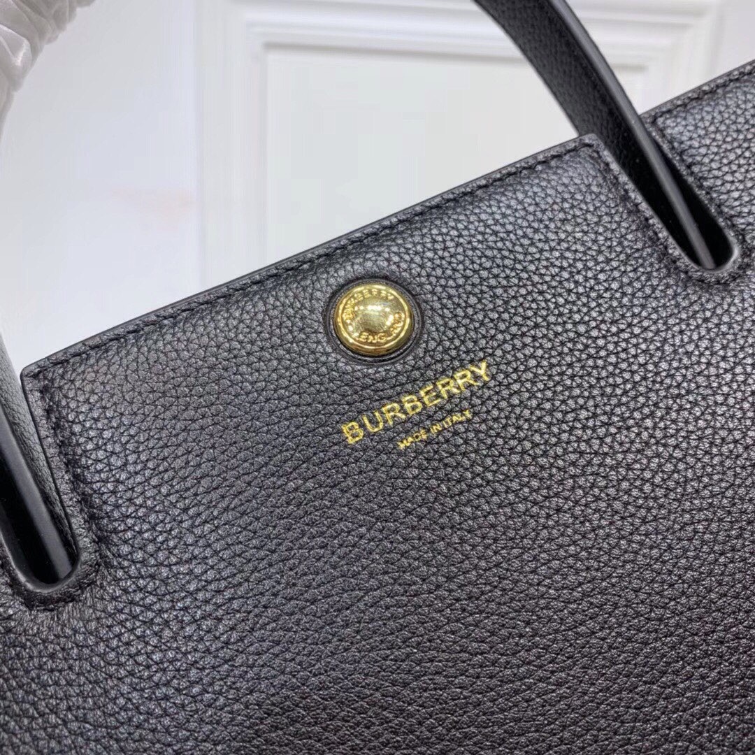 Burberry Small Title Bag With Pocket Detail Black For Women, Women’s Bags 11.8in/30cm