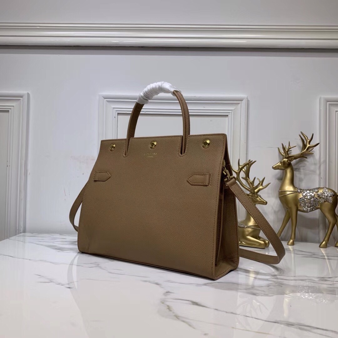 Burberry Small Title Bag With Pocket Detail Brown For Women, Women’s Bags 11.8in/30cm