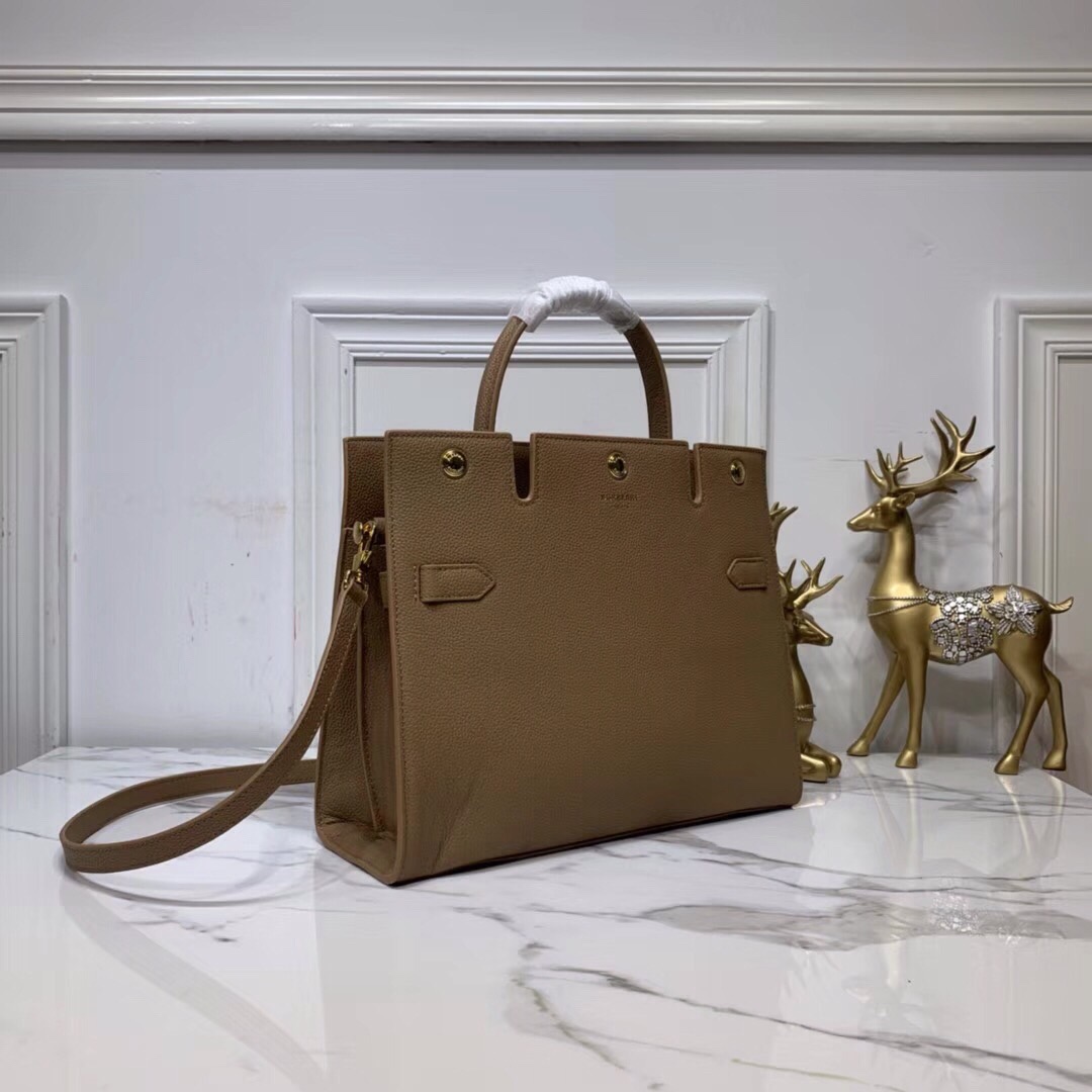 Burberry Small Title Bag With Pocket Detail Brown For Women, Women’s Bags 11.8in/30cm
