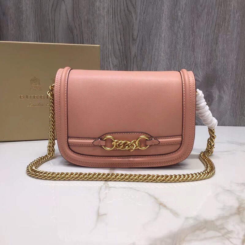 Burberry Smooth Link Shoulder Bag Pink For Women, Women’s Bags 9.1in/23cm