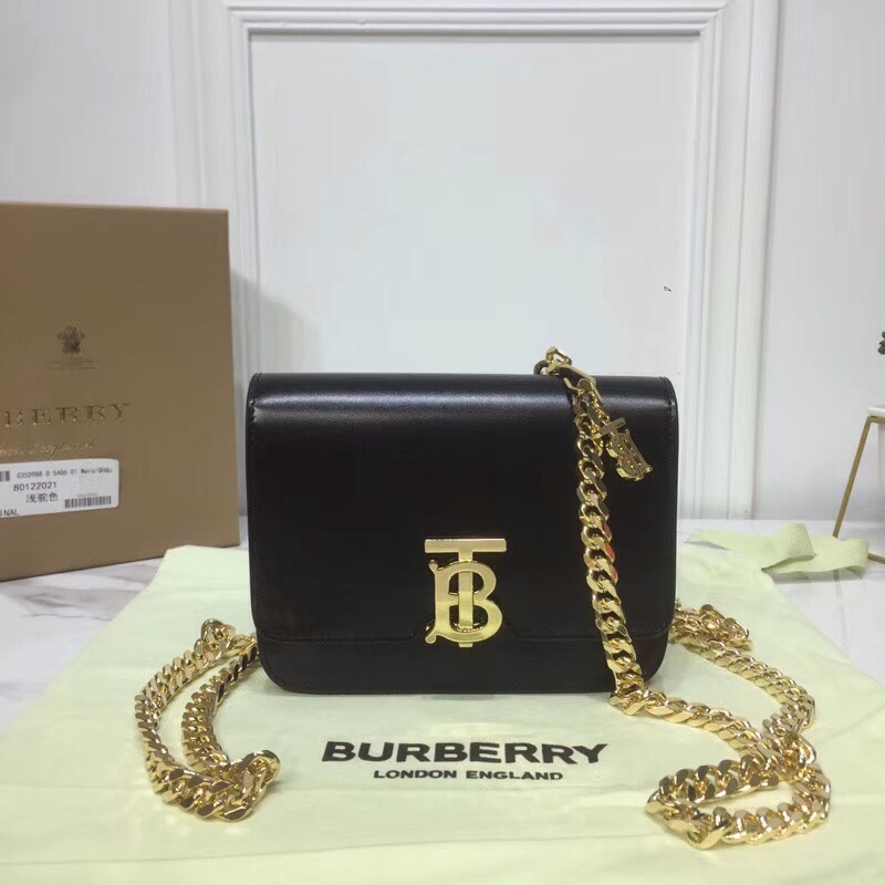 Burberry Tb Chain Belt Bag Black For Women, Women’s Bags 6.6in/17cm