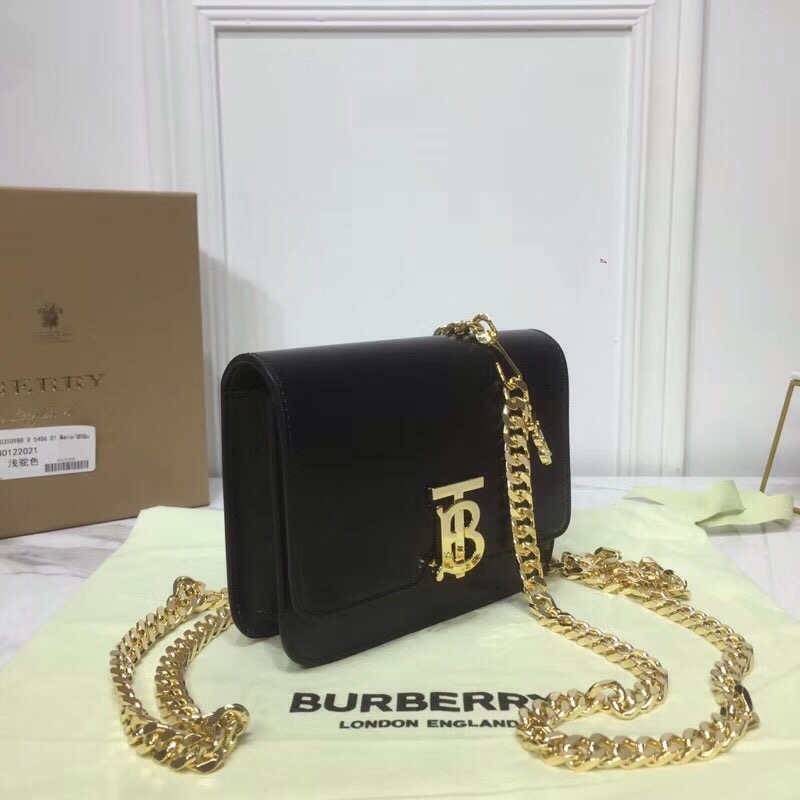 Burberry Tb Chain Belt Bag Black For Women, Women’s Bags 6.6in/17cm