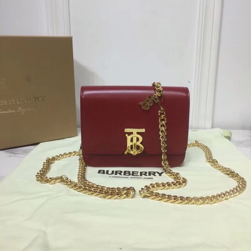 Burberry Tb Chain Belt Bag Red For Women, Women’s Bags 6.6in/17cm