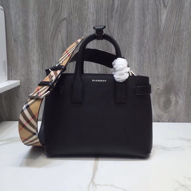 Burberry The Small Banner Bag Black For Women, Women’s Bags 10.6in/26cm