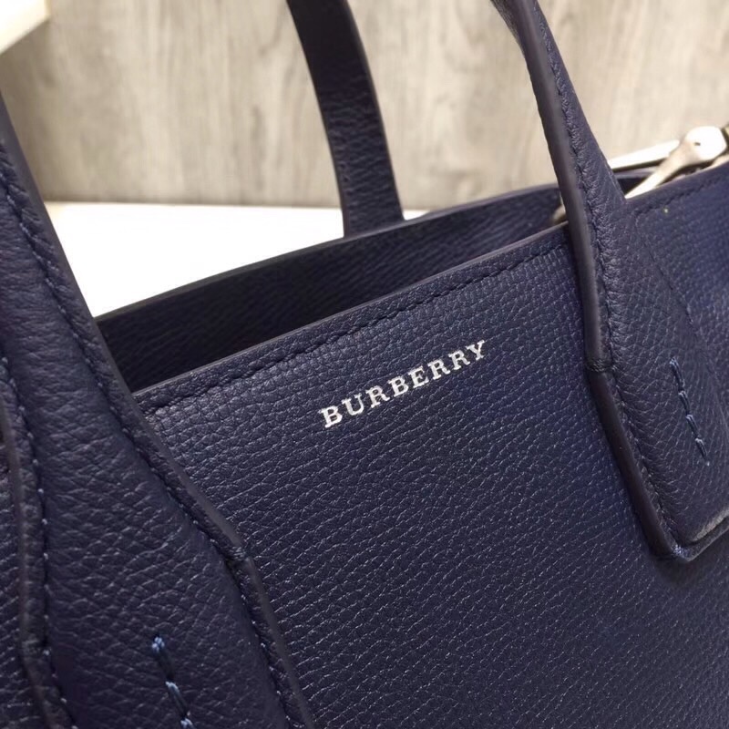Burberry The Small Banner Bag Dark Blue For Women, Women’s Bags 10.6in/26cm