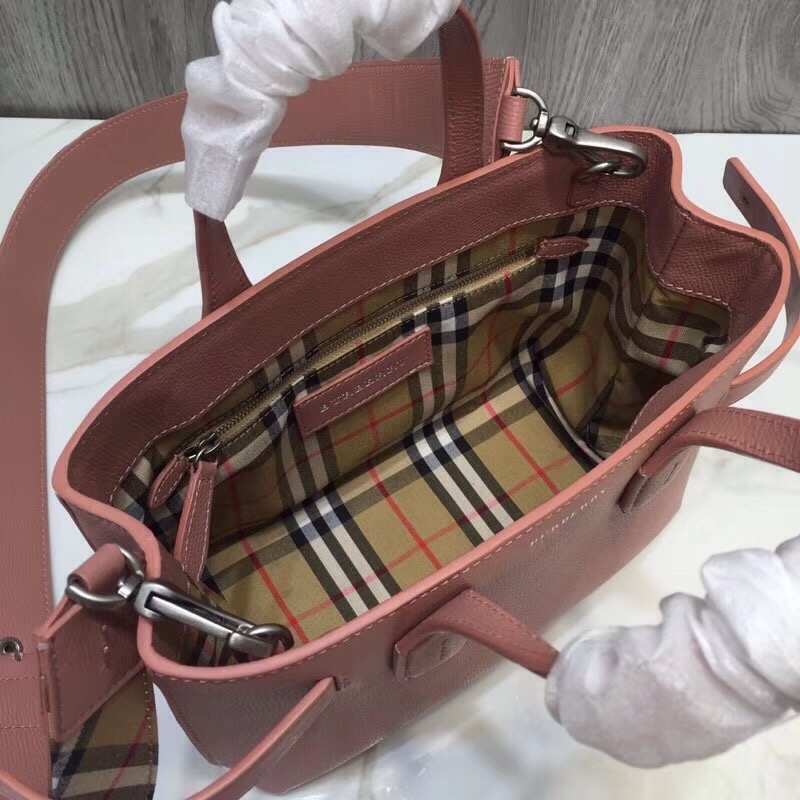 Burberry The Small Banner Bag Pink For Women, Women’s Bags 10.6in/26cm